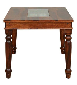 Detec™ Solid Wood 6 Seater Dining Table In Honey Oak Finish
