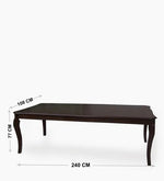 Load image into Gallery viewer, Detec™ 8 Seater Dining Table in Brown Finish
