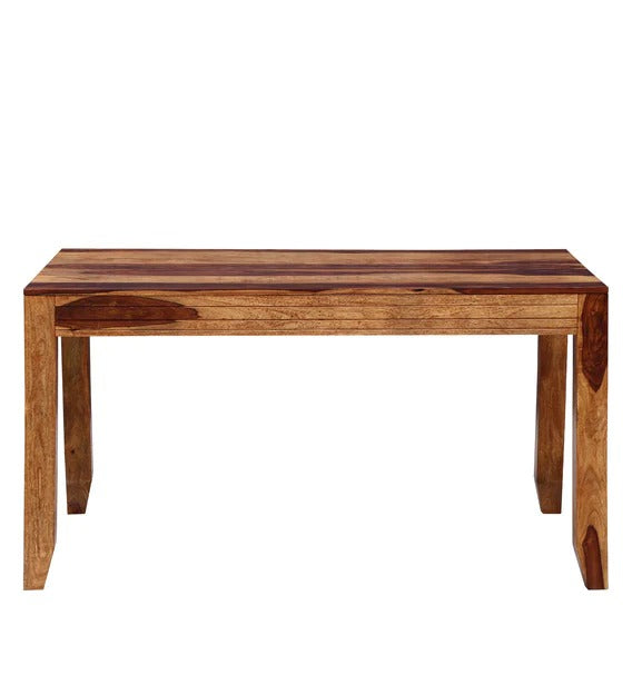 Detec™ Solid Wood 6 Seater Dining Table in Warm Walnut Finish
