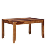 Load image into Gallery viewer, Detec™ Solid Wood 6 Seater Dining Table in Warm Walnut Finish
