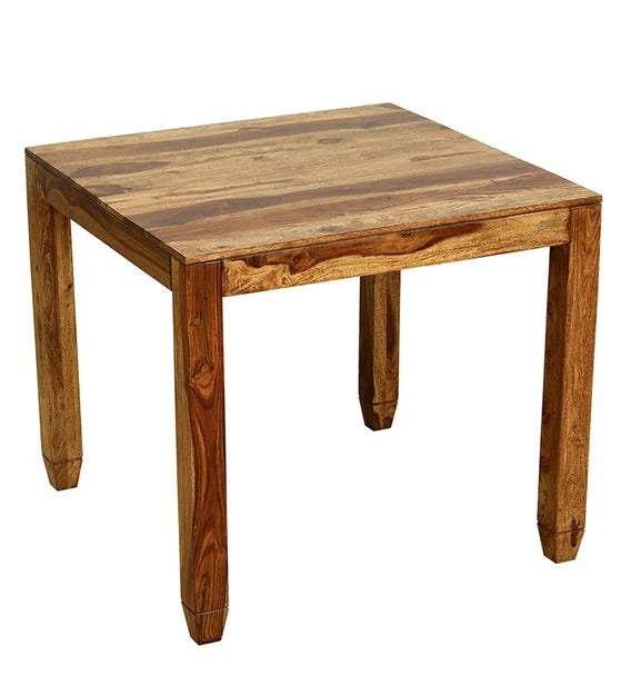 Detec™ Solid Wood Dining Table In Rustic Teak Finish