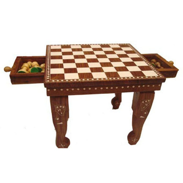 Detec™ Infinity Square Chess Table With Drawer