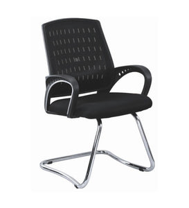 Detec™ Adiko Visitor Chair PP Arm Rest In Black Color