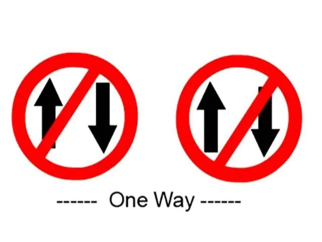 Detec™ One Way Road Mandatory Sign