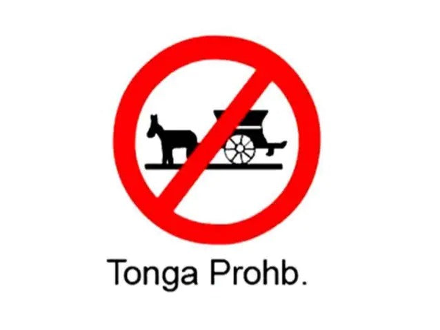 Detec™ Tonga Prohibited Sign Board
