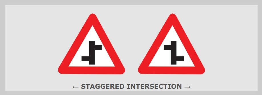 Detec™ Staggered Intersections Reflective Sign Board