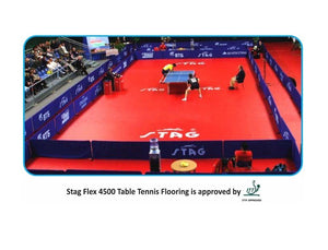 Stag Flex 4500 Table Tennis Flooring is approved by ITTF. (4.5 MM)