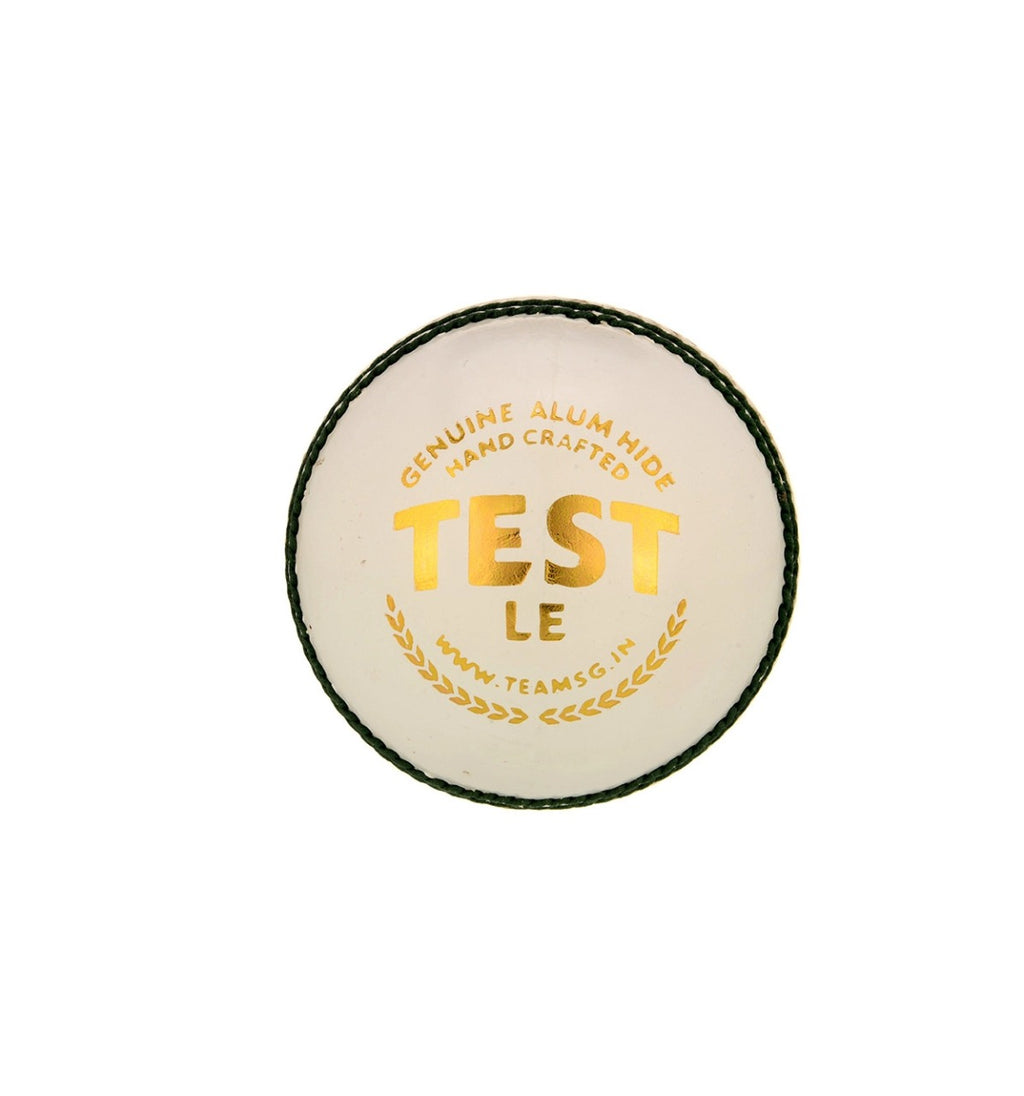 SG Test LE Four-Piece Cricket Leather Ball (White)