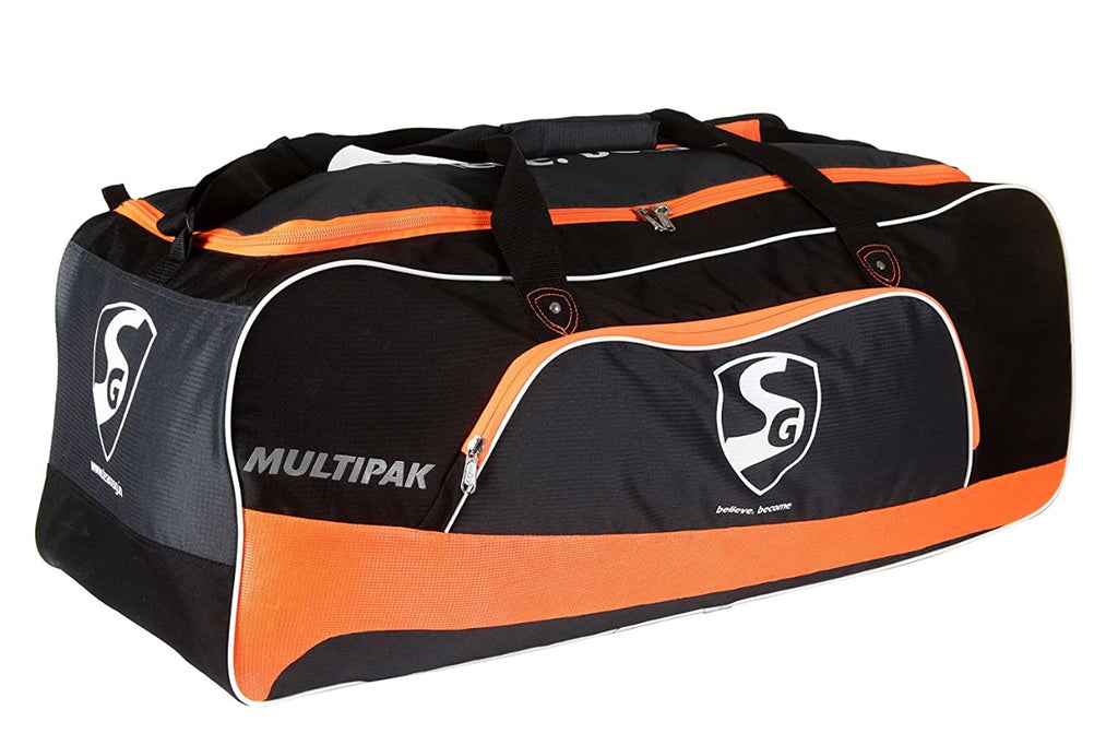 SG Multipak Cricket Kit Bag, Large (Orange/Black)