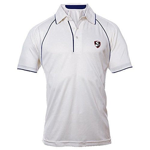 SG Premium Half Sleeve Cricket Shirt (White)