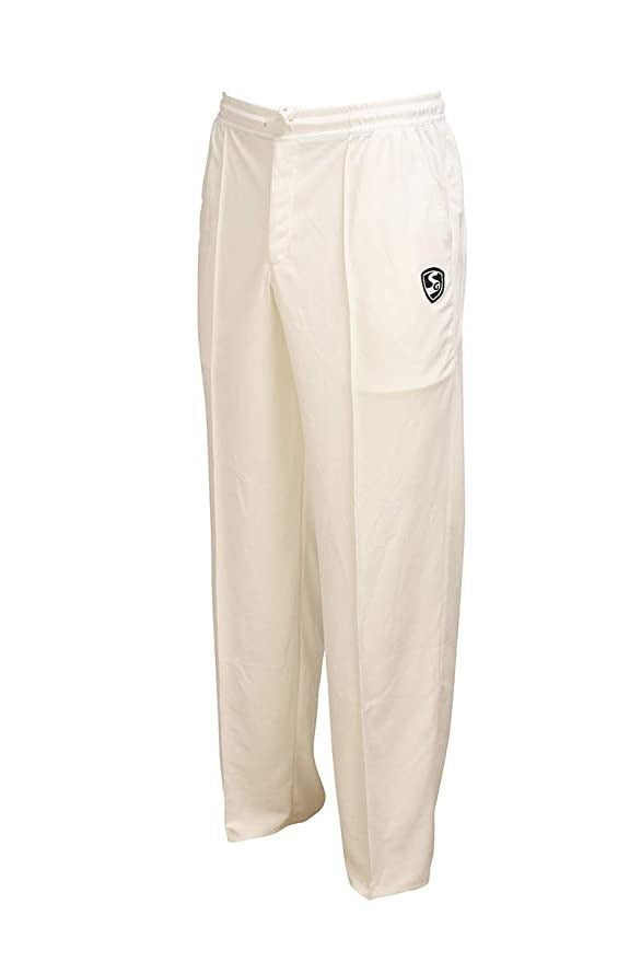 SG Legend Polyester Cricket Pant,  (Off-White)