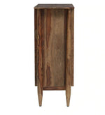 Load image into Gallery viewer, Detec™ Solid Wood Bar Cabinet in Sheesham Stone Finish
