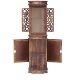 Load image into Gallery viewer, Detec™ Solid Wood Bar Unit with Lights in Provincial Teak Finish
