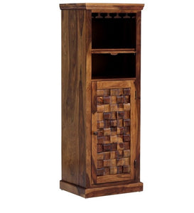 Detec™ Solid Wood Bar Unit in Provincial Teak Finish