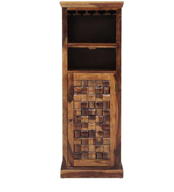 Detec™ Solid Wood Bar Unit in Provincial Teak Finish