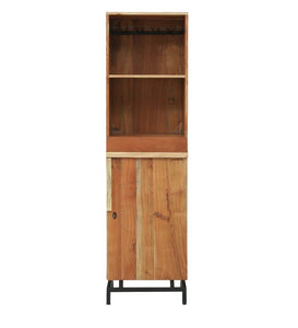 Detec™ Solid Acacia Wood Bar Unit in Natural Acacia Finish