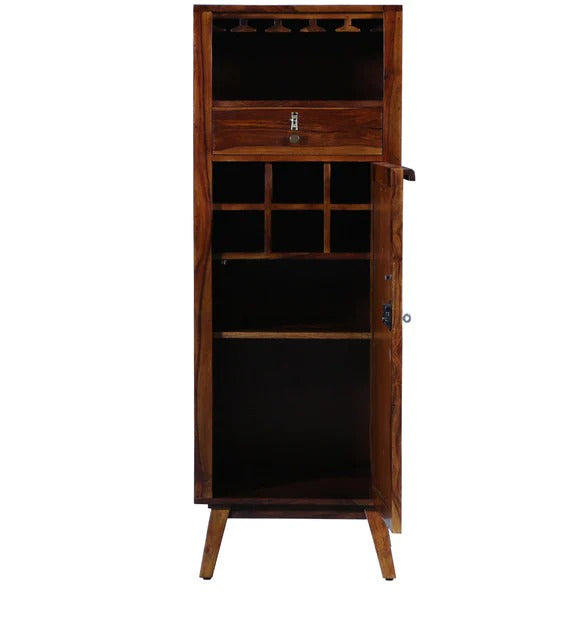 Detec™ Solid Wood Bar Unit in Provincial Teak Finish