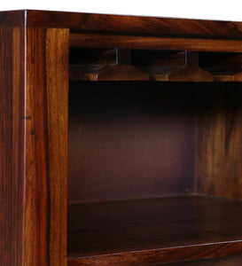 Detec™ Solid Wood Bar Unit in Provincial Teak Finish