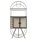 Load image into Gallery viewer, Detec™ Mini Bar Cabinet in Black &amp; White Colour

