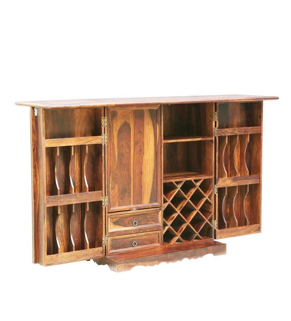 Detec™ Solid Wood Bar Cabinet