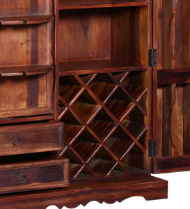 Detec™ Solid Wood Bar Cabinet