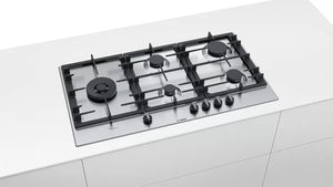Bosch 6 Gas hob90 cm Stainless steel PCS9A5C90I
