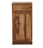 Load image into Gallery viewer, Detec™ Solid Wood Bar Cabinet In Rustic Teak Finish
