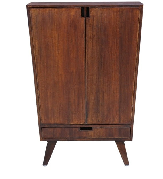 Detec™ Solid Wood Bar Cabinet in Provincial Teak Finish