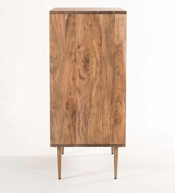 Detec™ Bar Cabinet In Natural Finish