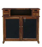 Load image into Gallery viewer, Detec™ Solid Wood Bar Cabinet In Provincial Teak Finish
