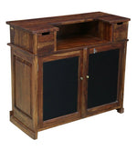 Load image into Gallery viewer, Detec™ Solid Wood Bar Cabinet In Provincial Teak Finish
