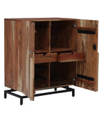 Load image into Gallery viewer, Detec™ Solid Wood Bar Cabinet in Natural Acacia Finish
