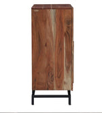 Load image into Gallery viewer, Detec™ Solid Wood Bar Cabinet in Natural Acacia Finish
