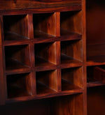 Load image into Gallery viewer, Detec™ Solid Wood Modern Bar Cabinet In Honey Oak Finish
