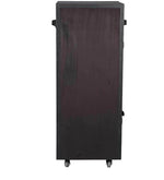 Load image into Gallery viewer, Detec™ Leather Trunk Bar Cabinet on Wheels in Black Colour
