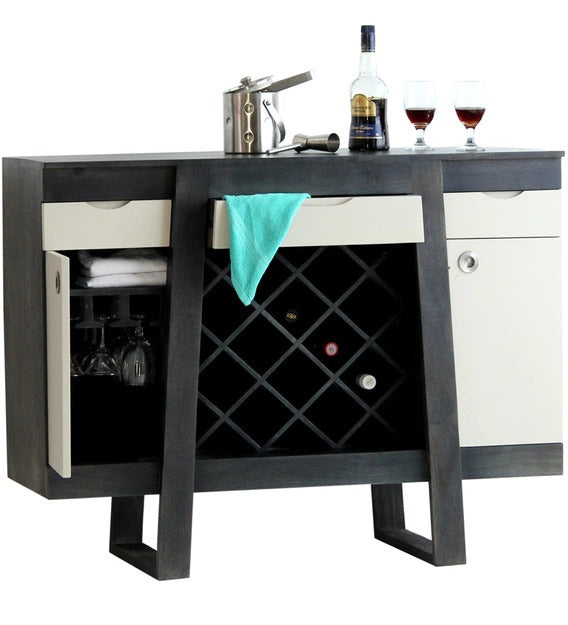 Detec™ Solid Wood Wine Rack in Olive Grey Finish