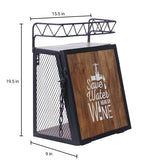 Load image into Gallery viewer, Detec™ Matel Material Wine Rack in Teak Finish
