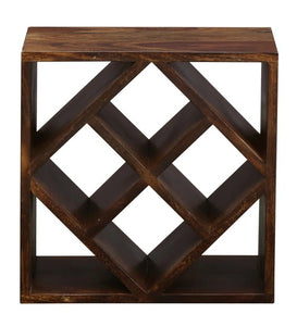 Detec™ Solid Wood Wine Rack In Provincial Teak Finish