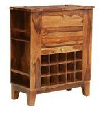 Load image into Gallery viewer, Detec™ Solid Wood Wine Rack In Rustic Teak Finish
