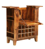 Load image into Gallery viewer, Detec™ Solid Wood Wine Rack In Rustic Teak Finish
