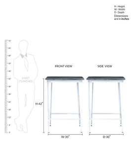 Detec™ Metal Material Bar Table Set