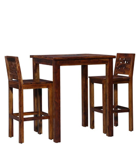 Detec™ Solid Wood Bar Table Set in Provincial Teak Finish