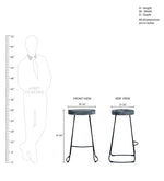Load image into Gallery viewer, Detec™ Bar stool With Metal Material
