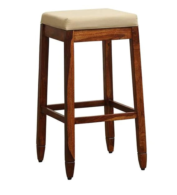 Detec™ Solid Wood Bar Stool In Honey Oak Finish