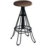 Load image into Gallery viewer, Detec™ Bar Stool With Foot Rest In Black Finish
