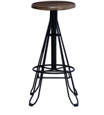 Load image into Gallery viewer, Detec™ Bar Stool With Foot Rest In Black Finish
