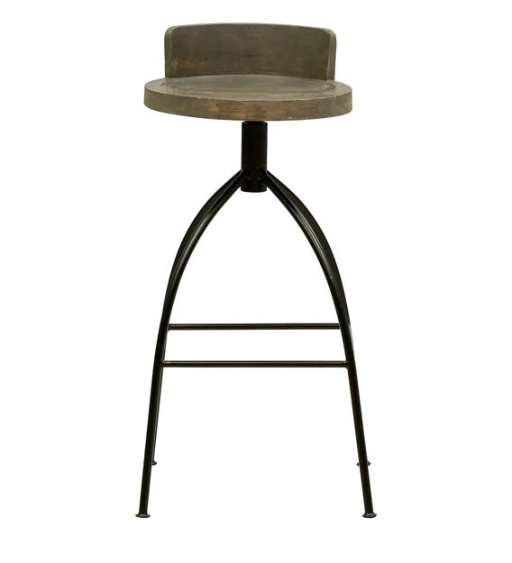 Detec™ Metal Bar Stool In Metallic Finish