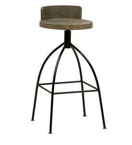 Detec™ Metal Bar Stool In Metallic Finish