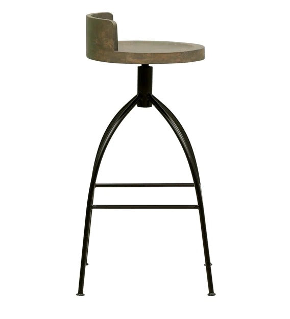 Detec™ Metal Bar Stool In Metallic Finish