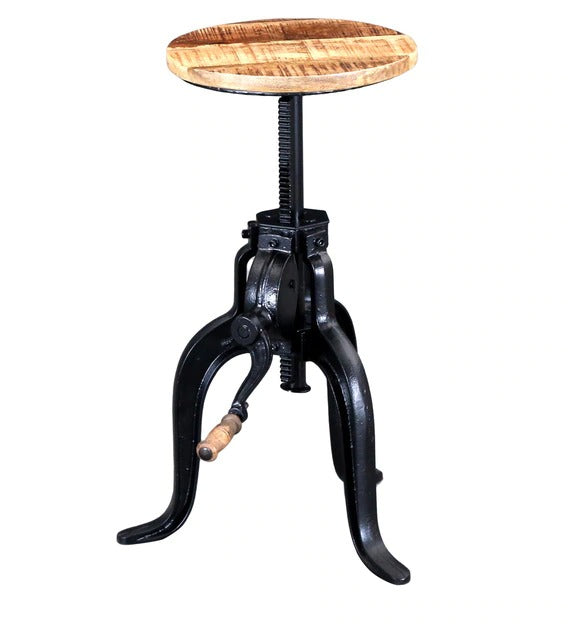 Detec™ Solid Wood Adjustable Backless Bar Stool